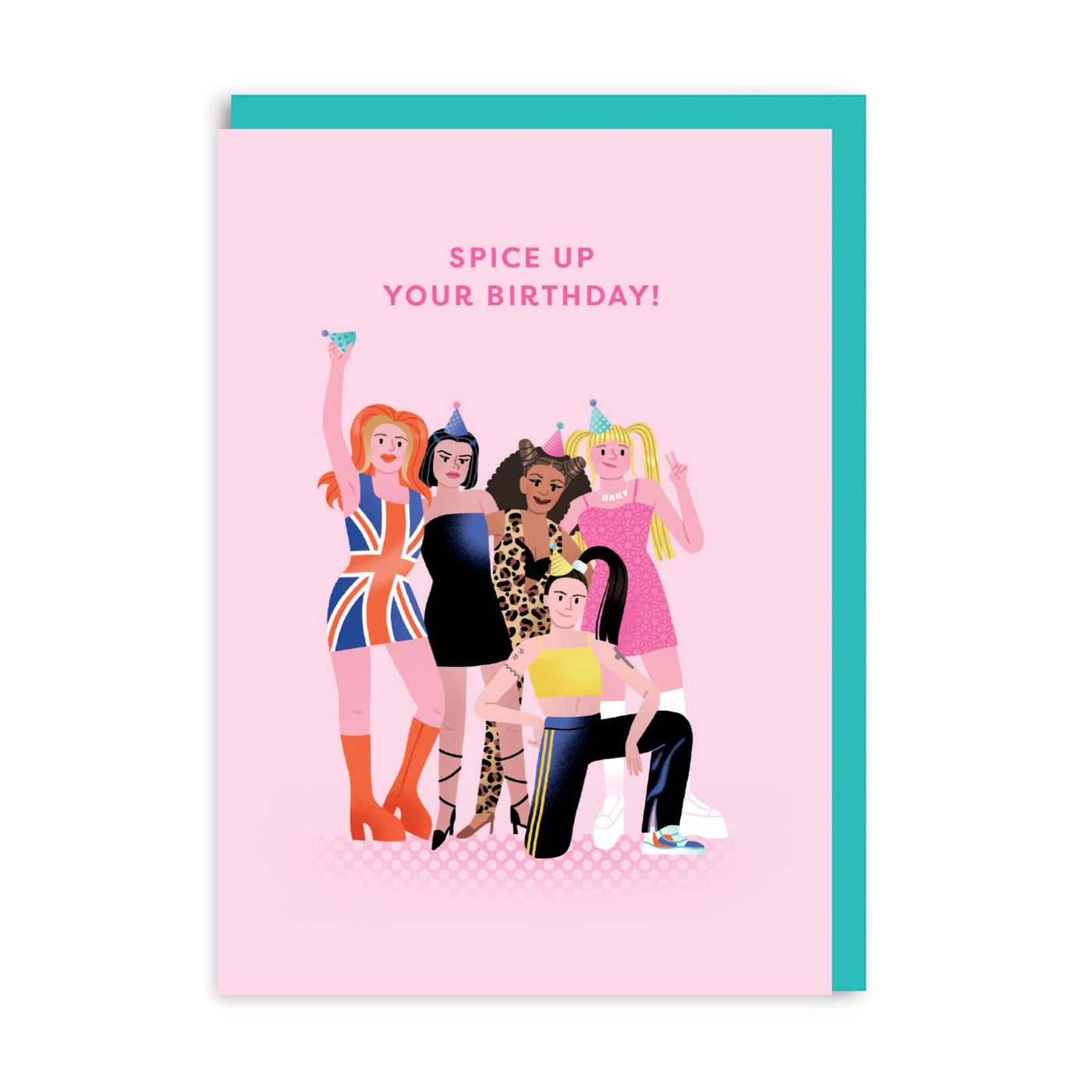 Spice Up Your Birthday (Spice Girls) -  Greetings Card