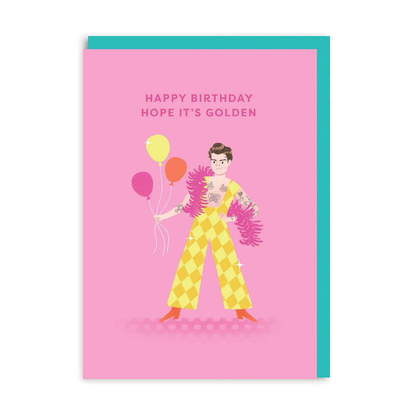 Happy Birthday Hope It's Golden (Harry Styles) -  Greetings Card