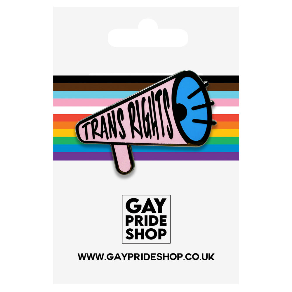 Transgender Pride Heart Silicone Pin - LGBTQ Support Awareness Pin With Tac Backing, 1 Inch - View #2