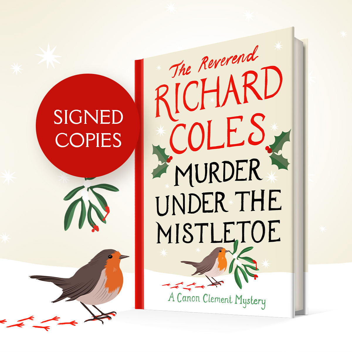 Murder Under the Mistletoe Book (Signed Copy)