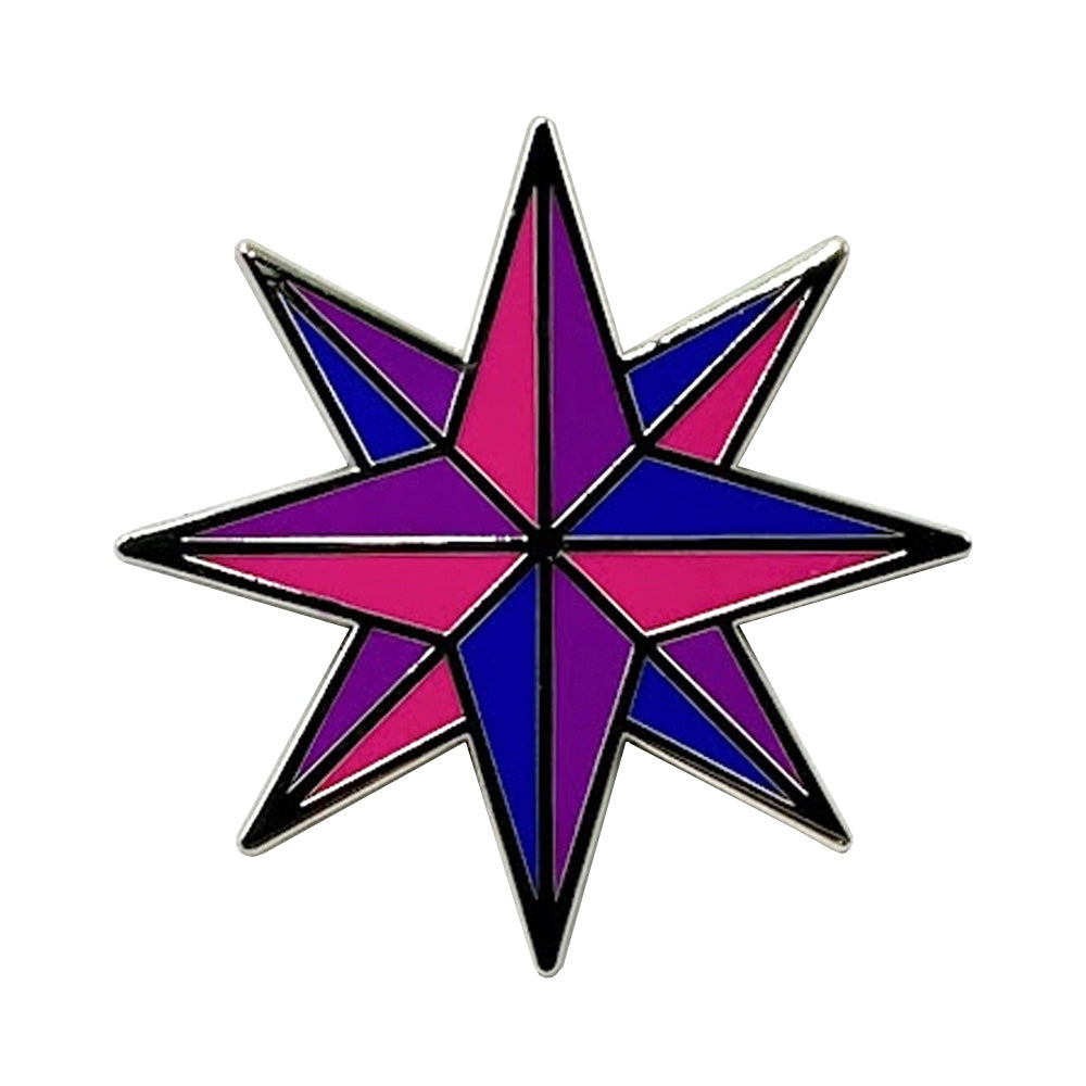 Bi Color Star Bisexual - Star Enamel Lapel Pin Badge – www.gayprideshop.co.uk