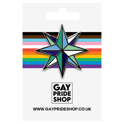 Gay Male / MLM (Men Loving Men) - Star Enamel Lapel Pin Badge