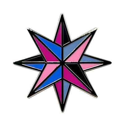 Omnisexual - Star Enamel Lapel Pin Badge