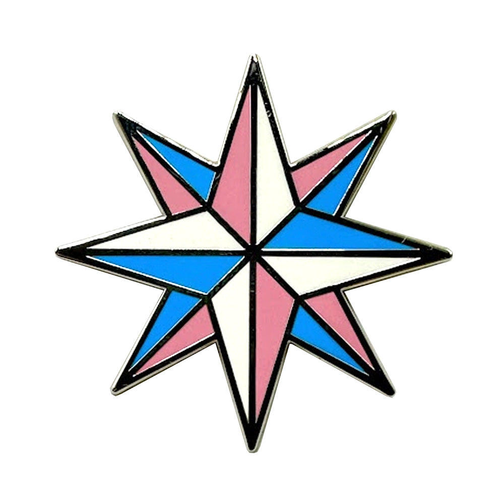 Transgender - Star Enamel Lapel Pin Badge