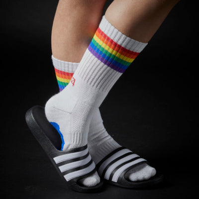 Athletic Fit Slider Socks - Gay Pride Rainbow Flag