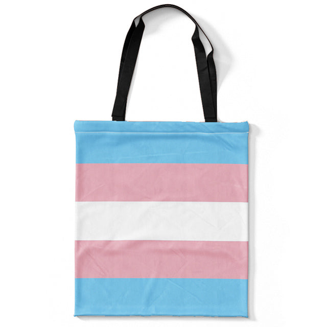 Transgender Canvas Tote Bag With Zipper