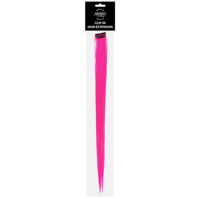 MUOBU Clip-In Hair Extension Strip - UV Neon Pink