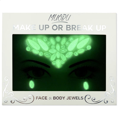 Festival Face Jewels Set (Glow In The Dark) - Unicorn Glow