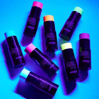 Moon Neon UV ColorCream Paint Sticks - Intense Purple
