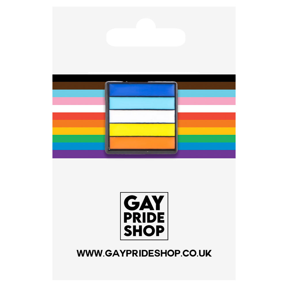 Mini Square Lapel Pin - Aroace