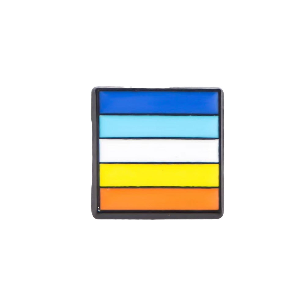 Mini Square Lapel Pin - Aroace