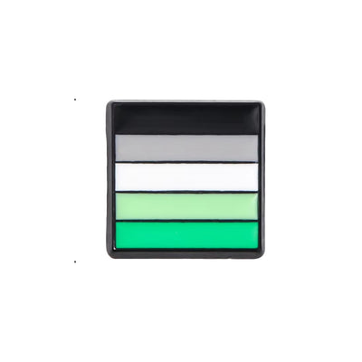 Mini Square Lapel Pin - Aromantic