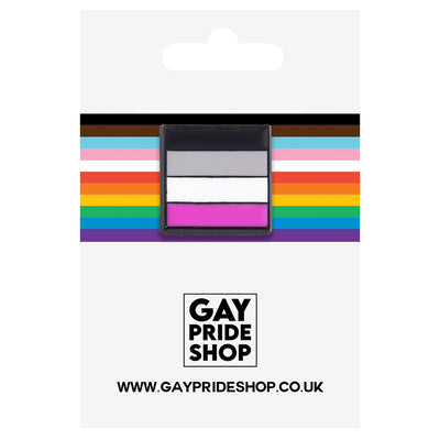 Mini Square Lapel Pin - Asexual