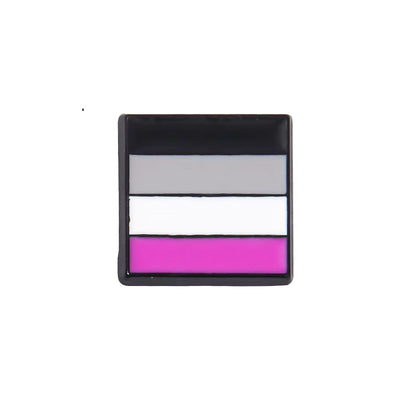 Mini Square Lapel Pin - Asexual