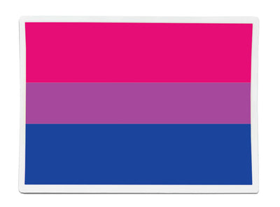 Bisexual Rectangle Vinyl Waterproof Sticker