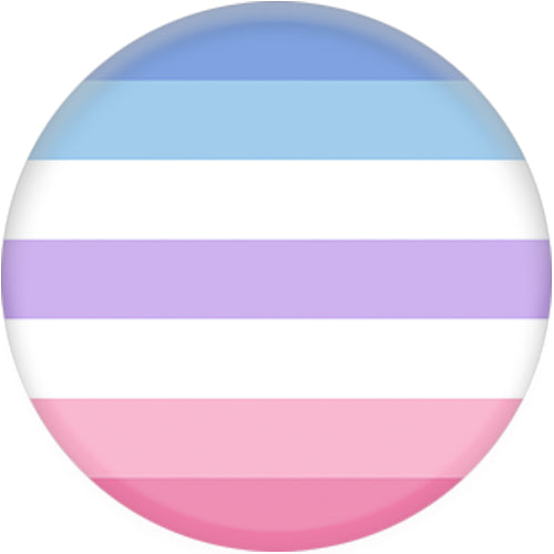 Bigender Pride Flag Small Pin Badge