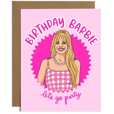 Birthday Barbie Let's Go Party - Birthday Card