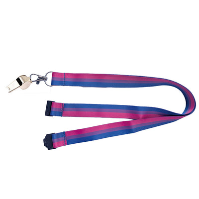Bisexual Flag Lanyard And Whistle