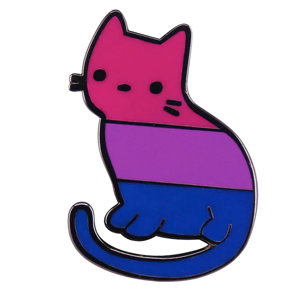 Bisexual Cat Enamel Pin