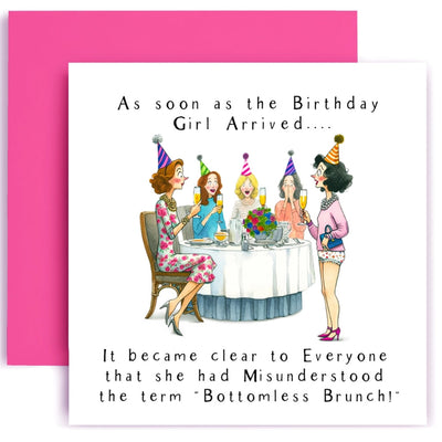 Bottomless Brunch - Birthday Card