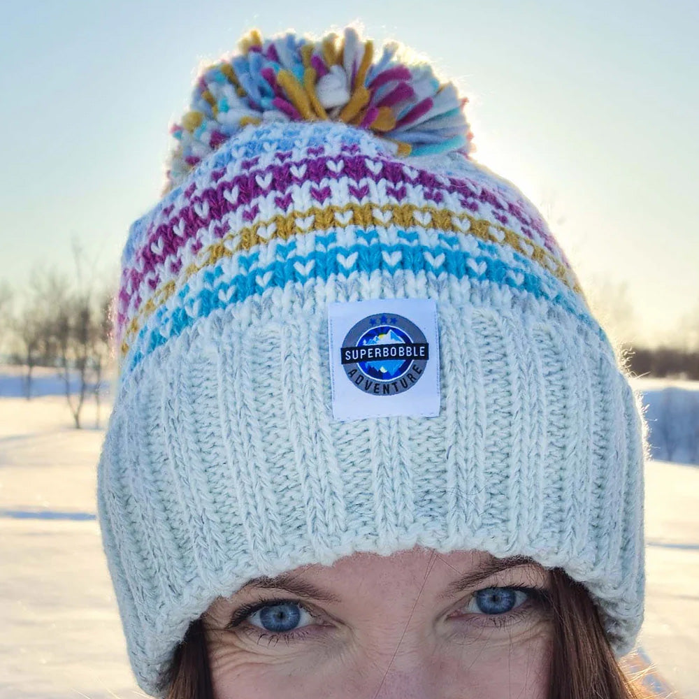 Reflective SuperBobble Hat - Candy Stripe Nordic