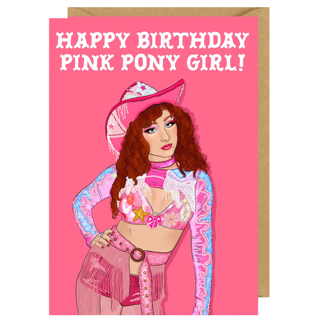 Chappell Roan - Happy Birthday Pink Pony Girl! Birthday Card