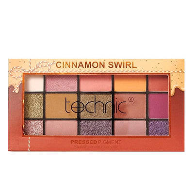 Technic Pressed Pigment Eyeshadow Palette - Cinnamon Swirl