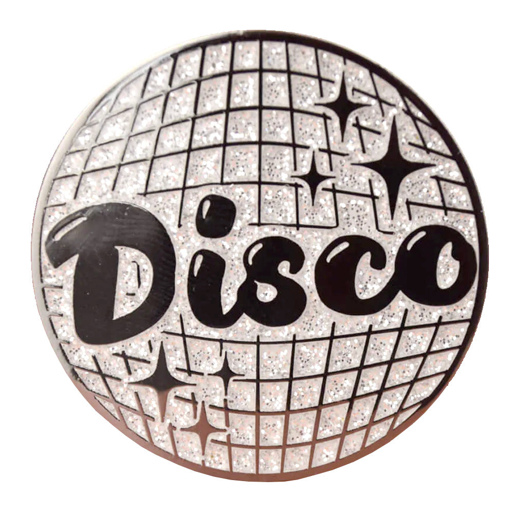 Disco Glitter Enamel Pin