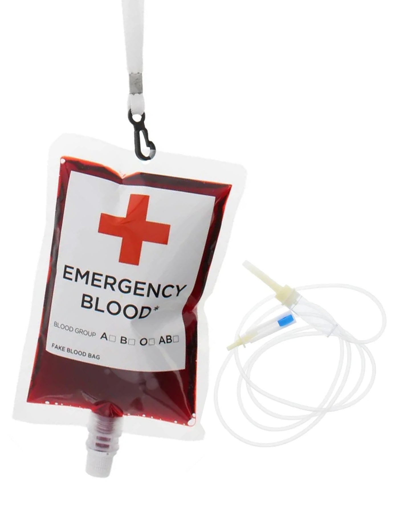 Emergency Blood Bag With Tube And Lanyard