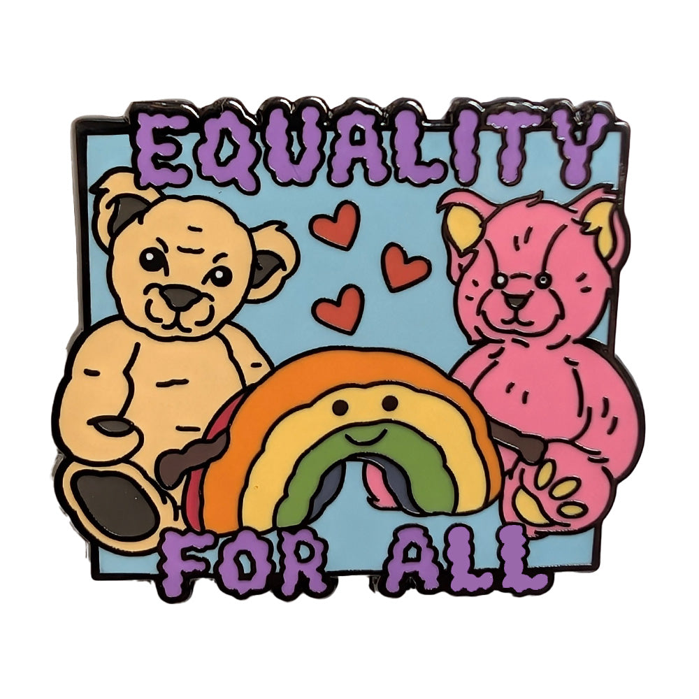 Equality For All Metal & Enamel Pin – www.gayprideshop.co.uk