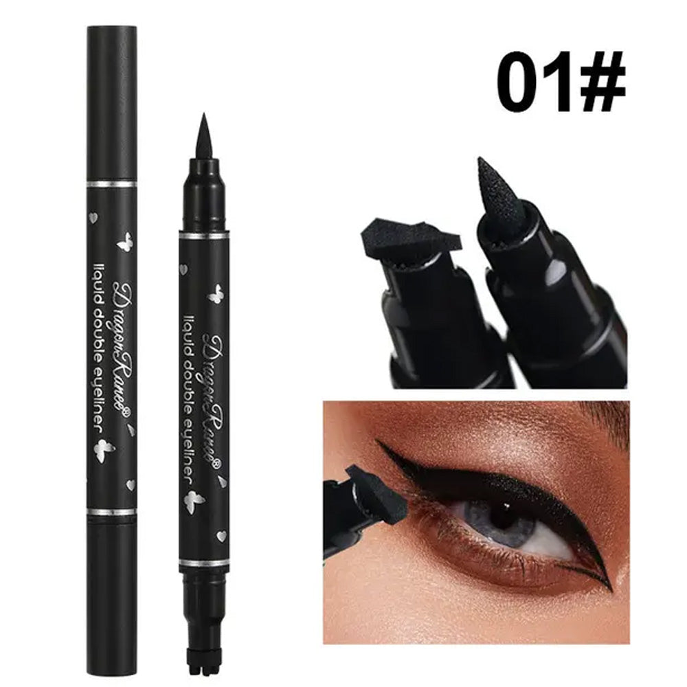 Black Eyeliner Pen with Stamper - Triangle (#1)