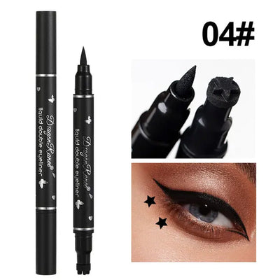 Black Eyeliner Pen with Stamper - Star (#4)