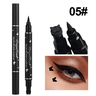 Black Eyeliner Pen with Stamper - Butterfly (#5)