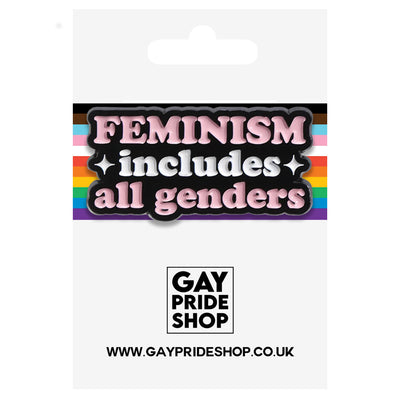 Feminism Includes All Genders Metal & Enamel Pin