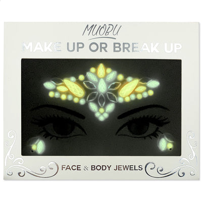 Festival Face Jewels Set (Glow In The Dark) - Flora Glow