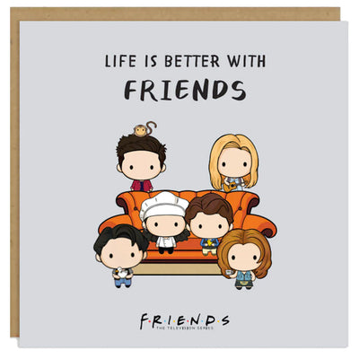 Friends Life Is Better With Friends - Greetings Card