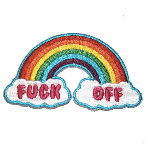 F*ck Off Rainbow Iron-On Festival Patch