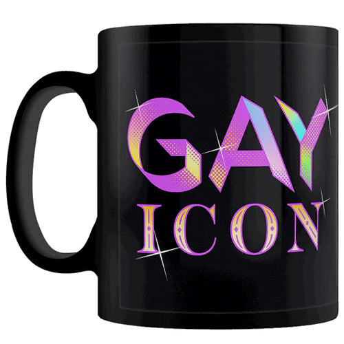 Gay Icon Black Ceramic Mug