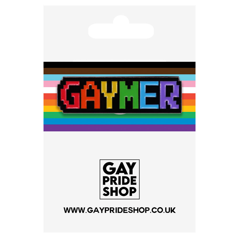 Gay Pride Gaymer Enamel Pin