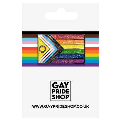 Intersex Progress Pride Metal Lapel Pin Badge - Glitter Version