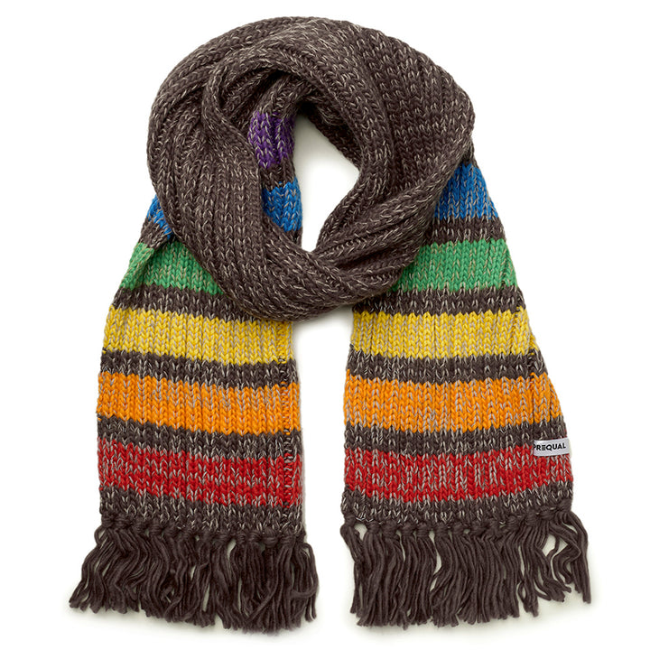 Gay Pride Rainbow Luxury Jumbo Reflective Scarf - Graphite