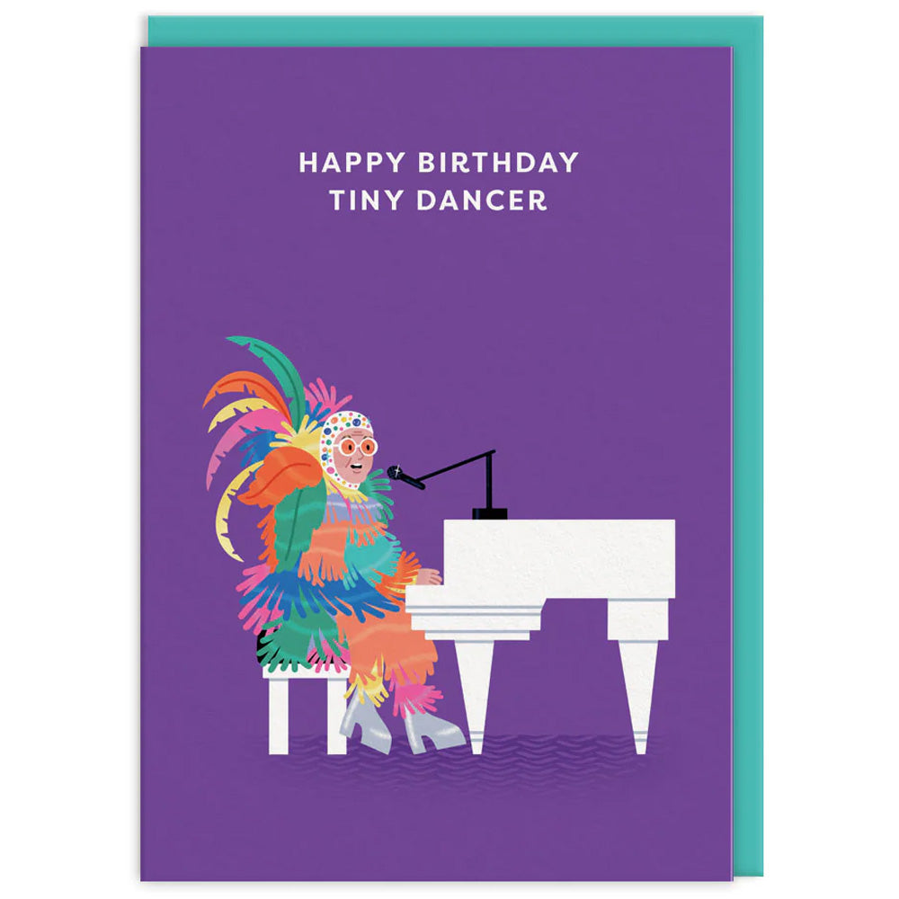Elton John - Happy Birthday Tiny Dancer Greetings Card