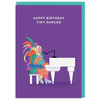 Elton John - Happy Birthday Tiny Dancer Greetings Card