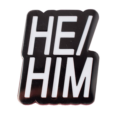 Pronoun He/Him Enamel Festival Pin