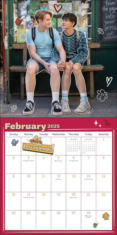 Heartstopper 16-Month 2024-2025 Wall Calendar (with Bonus Poster and Love Notes)