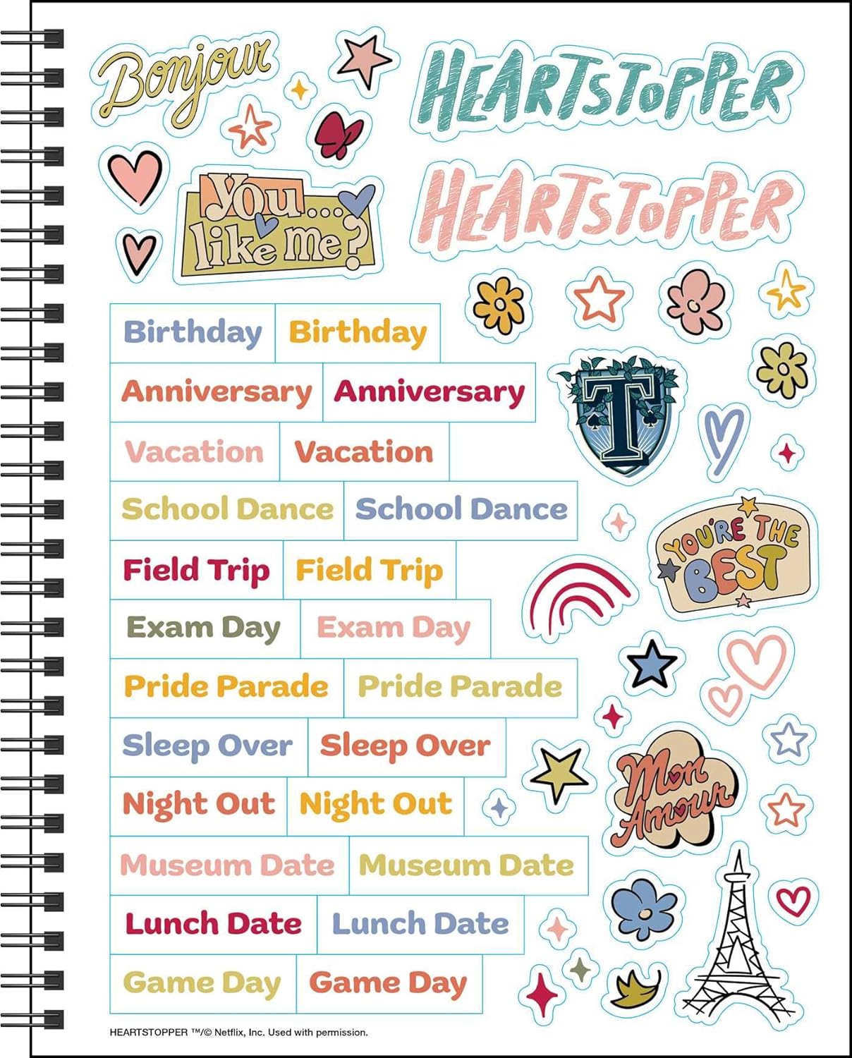 Heartstopper 16-Month 2024-2025 Weekly/Monthly Planner Calendar with Bonus Stickers