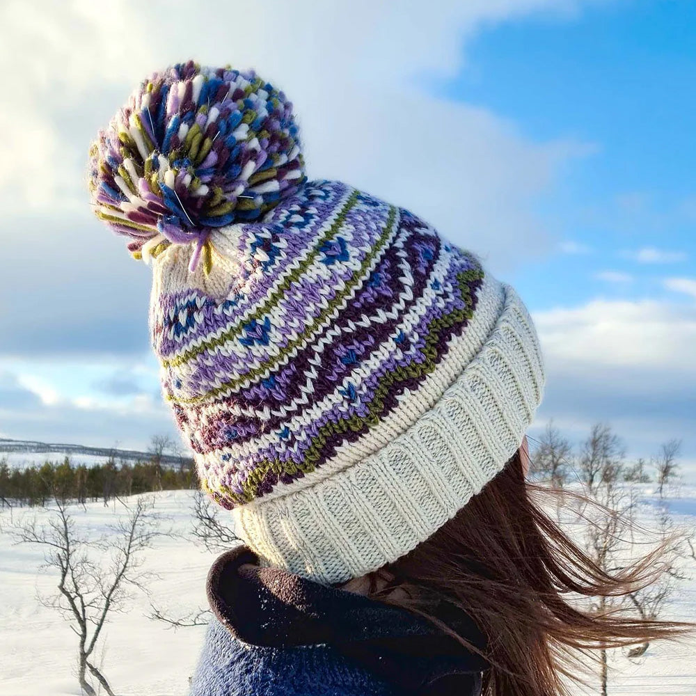 Reflective SuperBobble Hat - Heather Fairisle