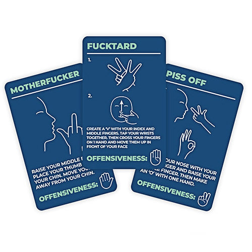 How To Swear In Sign Language Cards – www.gayprideshop.co.uk