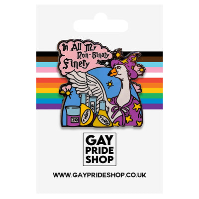 In All My Non Binary Finery Metal & Enamel Pin