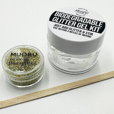 Biodegradable Glitter Gel - Metallic Gold (Fine Glitter)